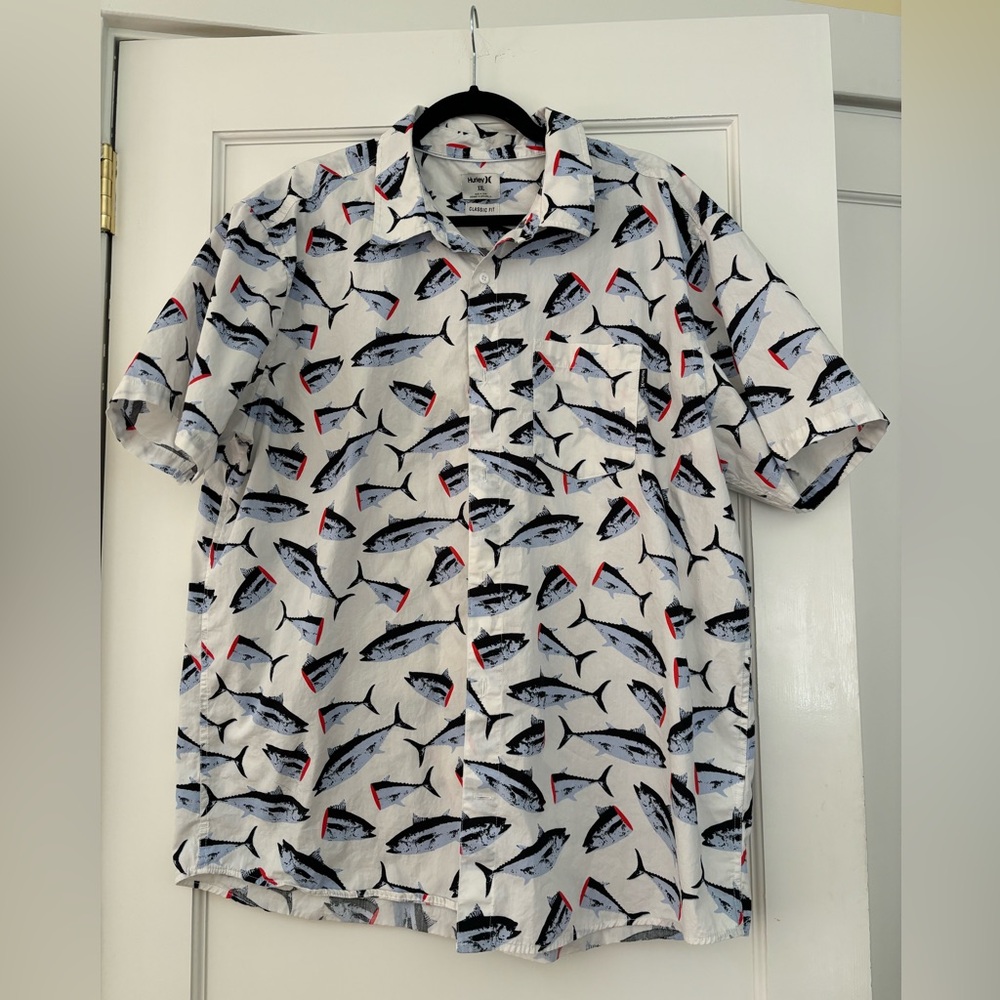 Hurley casual button down XXL